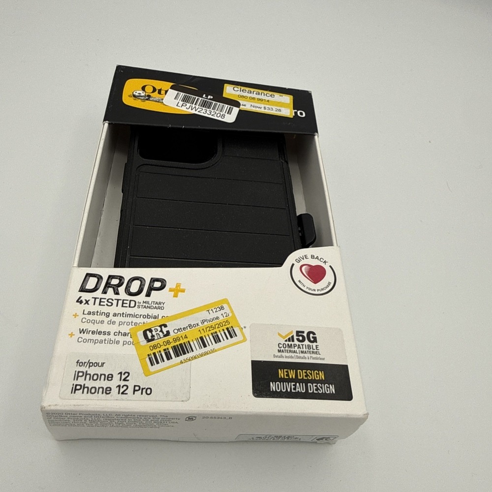 Otterbox Defender Pro Series for iPhone 12/12 PRO MAX - Black -